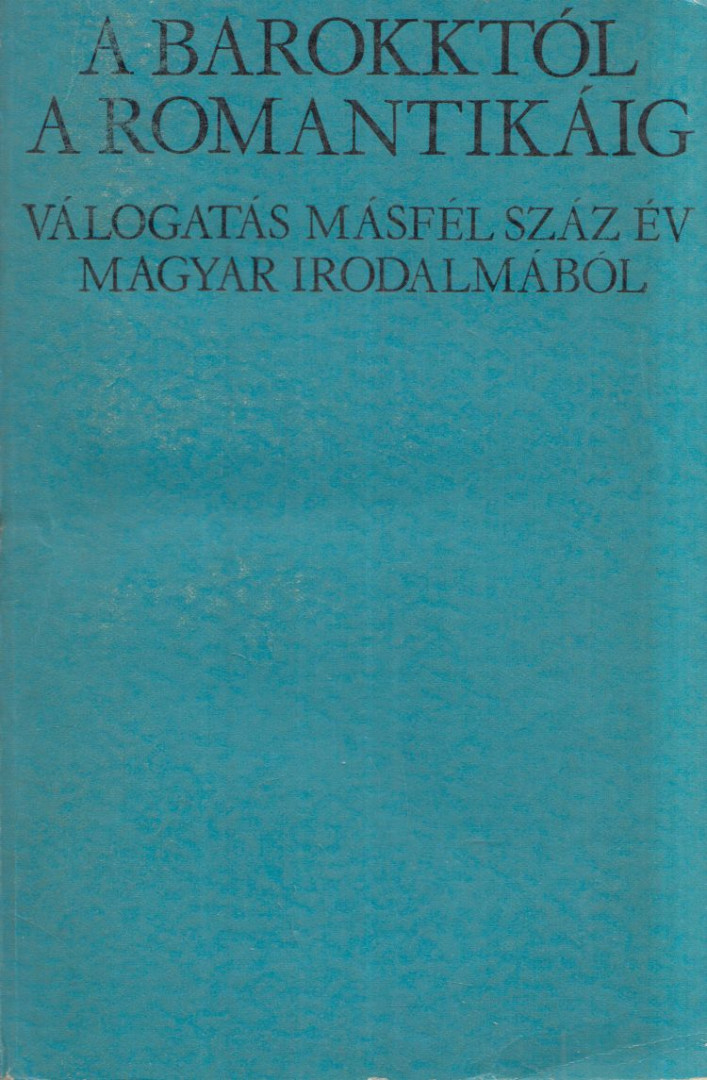 Jancsó Elemér - A barokktól a romantikáig [antikvár]