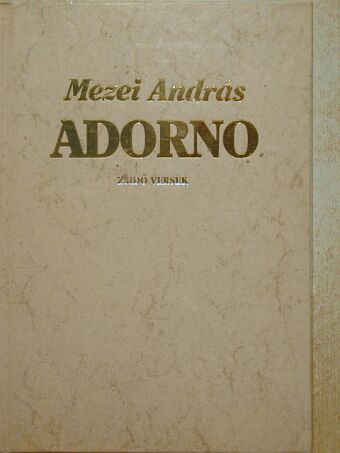 Mezei András - Adorno [antikvár]