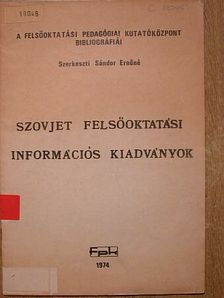 Szovjet felsőoktatási információs kiadványok [antikvár]