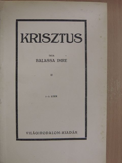 Balassa Imre - Krisztus [antikvár]