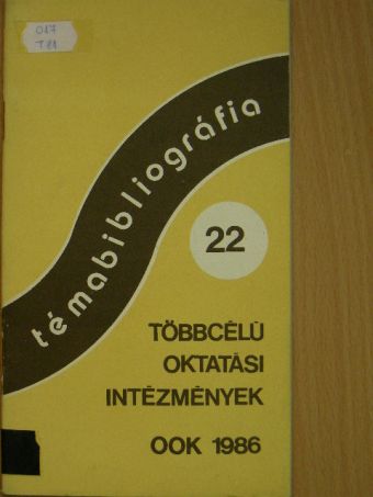 Többcélú oktatási intézmények [antikvár]
