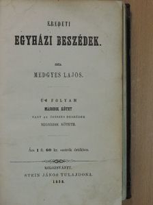 Medgyes Lajos - Eredeti egyházi beszédek II./Köznép előtt tartott egyházi sz. beszédek II. [antikvár]