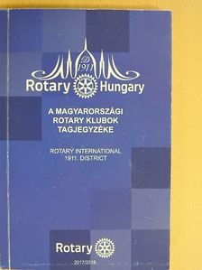 A magyarországi rotary klubok tagjegyzéke 2017/2018 [antikvár]