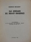 Friedrich Beczássy - Das Geheimnis des budaer Burgberges [antikvár]