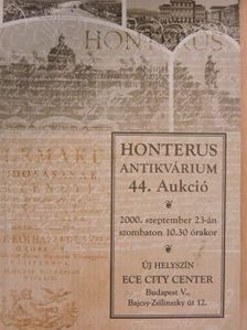 Honterus Antikvárium 44. Aukció [antikvár]