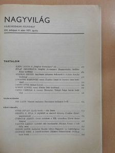 Bodnár György - Nagyvilág 1971. április [antikvár]