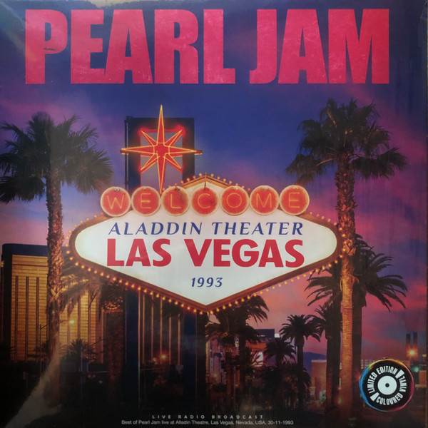 Pearl Jam - ALADDIN THEATER LAS VEGAS LP PEARL JAM - COLOURED VINYL