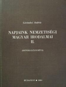 Ács Károly - Napjaink nemzetiségi magyar irodalmai II. [antikvár]
