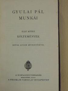 Gyulai Pál - Gyulai Pál munkái I. [antikvár]