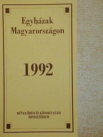 Egyházak Magyarországon 1992 [antikvár]