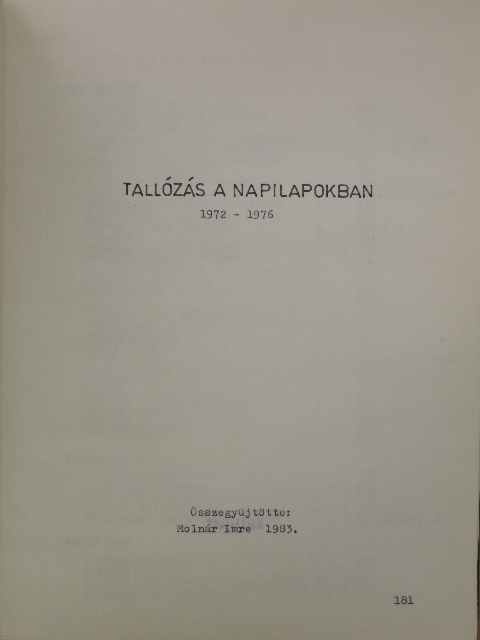 Tallózás a napilapokban [antikvár]