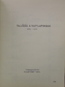 Tallózás a napilapokban [antikvár]