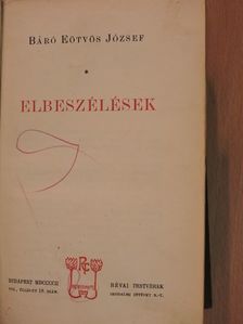 Báró Eötvös József - Elbeszélések [antikvár]