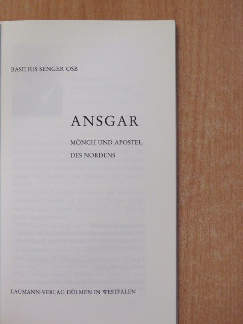 Basilius Senger - Ansgar [antikvár]