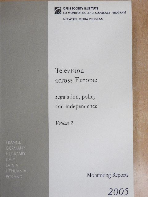 Marius Dragomir - Television across Europe [antikvár]