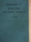 J. O. Judd - Exercises in English for Foreign Students [antikvár]