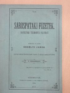 Á. J. - Sárospataki Füzetek 1864/X. [antikvár]