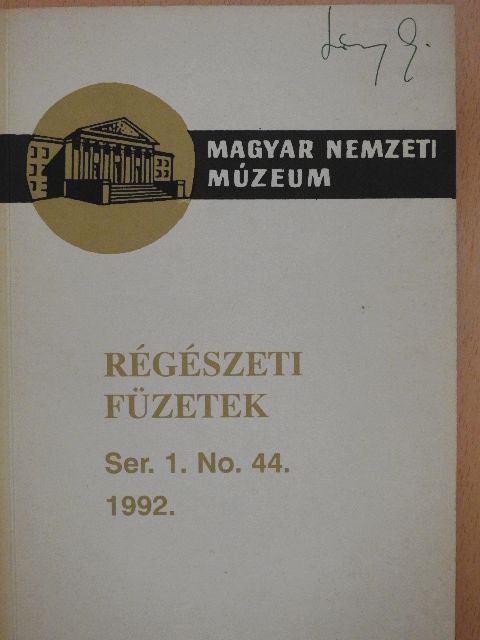 Régészeti füzetek I. 1992/44. [antikvár]