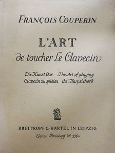 Francois Couperin - L'art de toucher le Clavecin [antikvár]