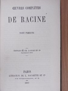 Jean Racine - Oeuvres complétes de Racine I. (töredék) [antikvár]