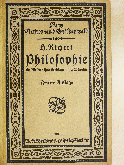 Hans Richert - Philosophie (gótbetűs) [antikvár]