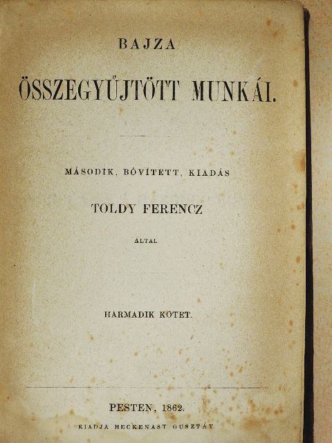 Bajza József - Bajza összegyűjtött munkái III-IV. [antikvár]