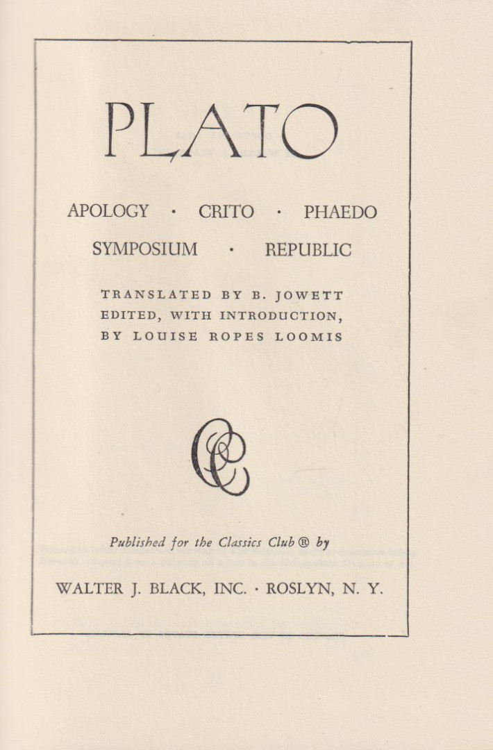 Plato - Five Great Dialogues [antikvár]