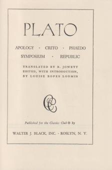 Plato - Five Great Dialogues [antikvár]