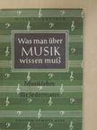 Willy Schneider - Was man über Musik wissen muss [antikvár]