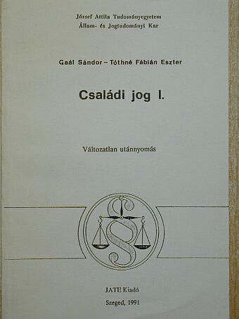 Gaál Sándor - Családi jog I. [antikvár]