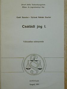Gaál Sándor - Családi jog I. [antikvár]