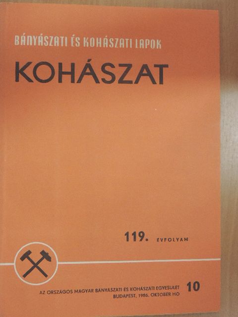 Buza Gábor - Bányászati és Kohászati Lapok - Kohászat/Öntöde 1986. október [antikvár]