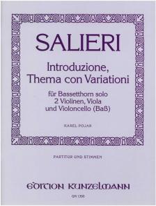SALIERI - INTRODUZIONE, THEMA CON VARIATIONI PARTITUR UND STIMMEN (KAREL POJAR)