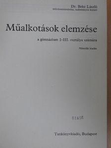 Dr. Beke László - Műalkotások elemzése [antikvár]
