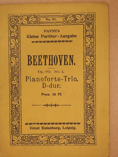 L. van Beethoven - Trio No. 4 [antikvár]