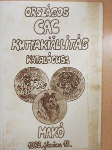 Országos CAC Kutyakiállítás katalógusa [antikvár]