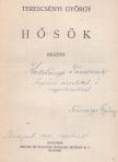 TERESCSÉNYI GYÖRGY - Hősök (dedikált) [antikvár]