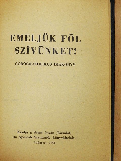 Emeljük föl szívünket! [antikvár]