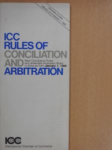 ICC Rules of Conciliation and Arbitration [antikvár]
