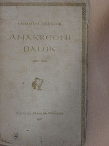Endrődi Sándor - Anakreoni dalok [antikvár]