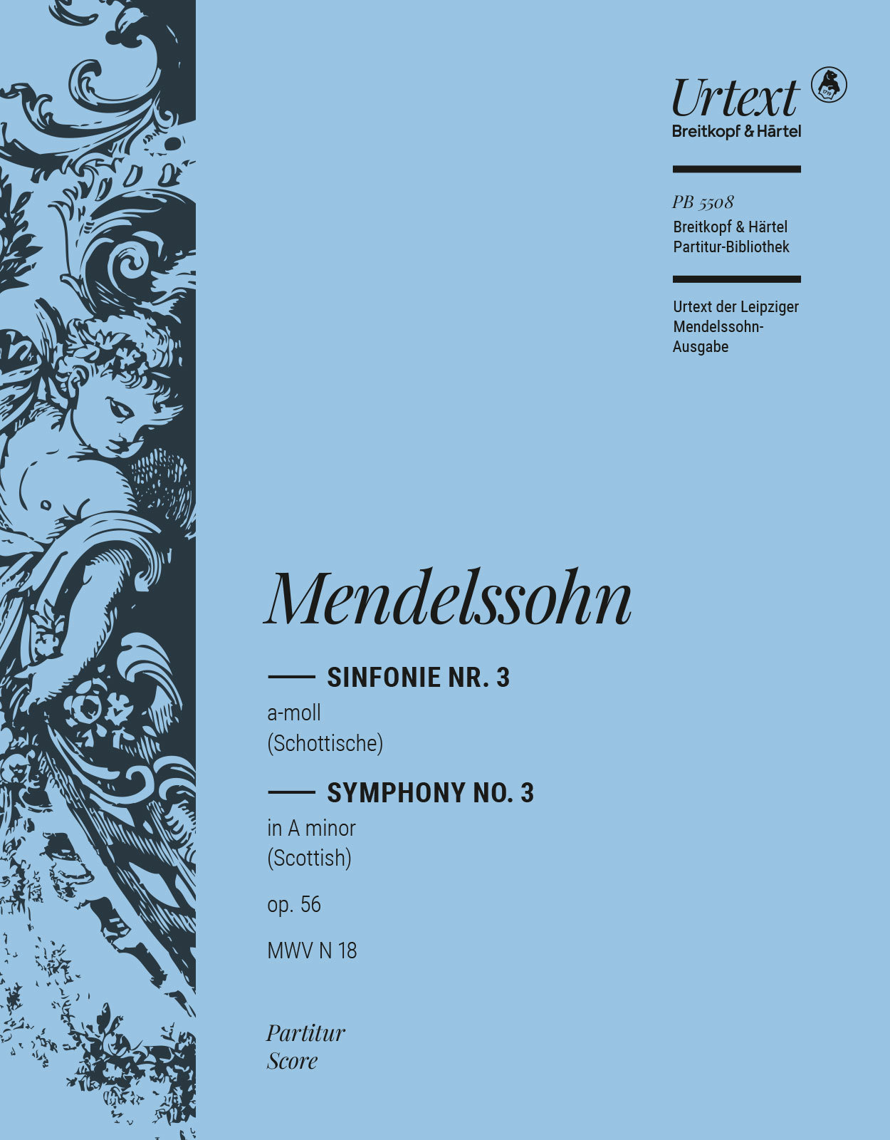 MENDELSSOHN - SINFONIE NR.3 a-MOLL (SCHOTTISCHE) OP.56 MWF N 18, PARTITUR