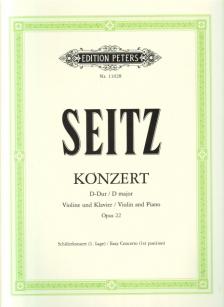 SEITZ - KONZERT D-DUR FÜR VIOLINE UND KLAVIER OP.22 SCHÜLERKONZERT (I. LAGE)