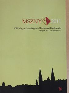 Kiss Gábor - VIII. Magyar Számítógépes Nyelvészeti Konferencia [antikvár]
