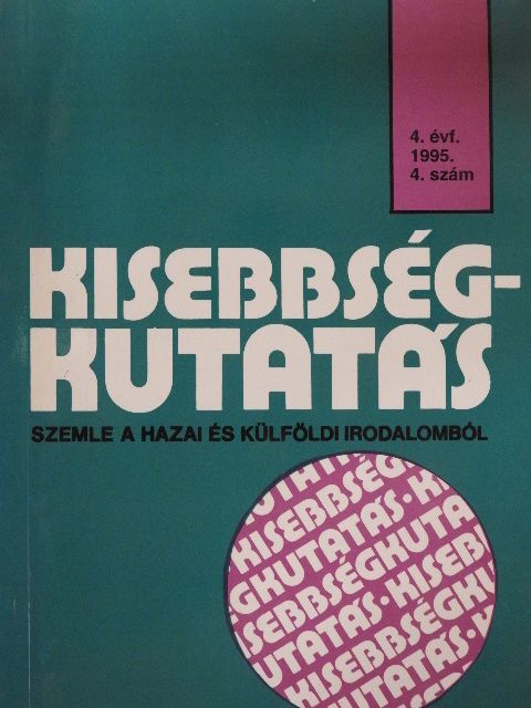 Csepeli György - Kisebbségkutatás 1995/4. [antikvár]