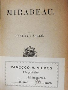 Becker Fülöp Ágost - Mirabeau/Rousseau J. J./Descartes emlékezete [antikvár]