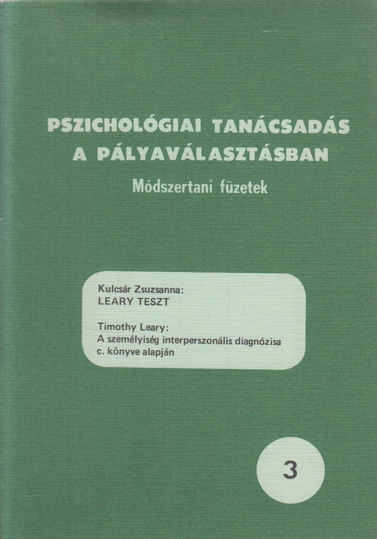 Kulcsár Zsuzsanna - Leary teszt [antikvár]