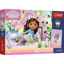 Trefl: Premium Plus Kids Gabi és a cicakalandok puzzle - 100 darabos