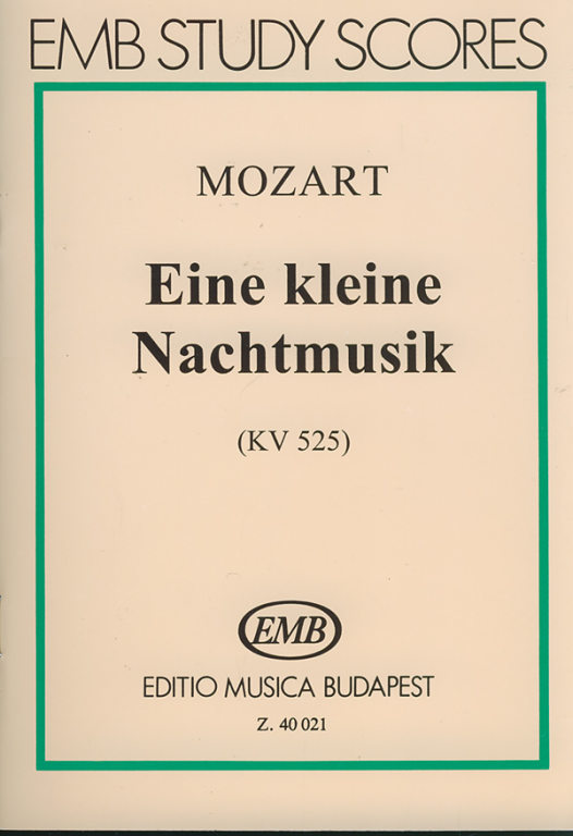 MOZART, W,A, - EINE KLEINE NACHTMUSIK (KV 525), KISPARTITÚRA