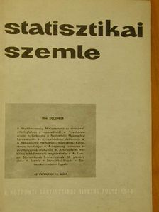 Statisztikai Szemle 1984. december [antikvár]
