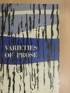 Francis Bacon - Varieties of Prose [antikvár]
